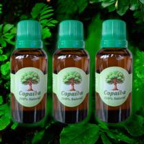 Kit 3 Óleos Copaíba 30 Ml Copaíba 100% Puro E Original (3 unidades)