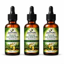 Kit 3 Óleos de Alecrim 100% Puro 3x30ml