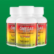 Kit 3 Óleos de Avestruz em Cápsulas Ômegas 3, 6, 7 e 9 SELO ANVISA ORIGINAL
