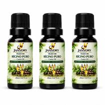 Kit 3 Óleos de Rícino Puro 100% Natural 3x20ml