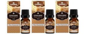 Kit 3 Óleos Essenciais De Gengibre 10Ml Chamel