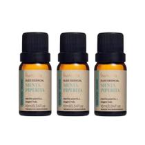 Kit 3 Óleos Essenciais Menta Piperita Via Aroma - 10ml Kit 3 Óleos Essenciais Menta Piperita Via Aroma - 10ml