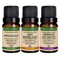 Kit 3 Óleos Essenciais Óleos Do Oriente Médio Puros 10Ml