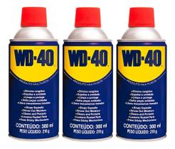 Kit 3 Óleos Lubrificante Desengripante Spray Multiuso 300ml WD-40 W-THERON Kit 3 Óleos Lubrificante Desengripante Spray Multiuso 300ml WD-40 W-THERON