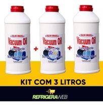 Kit 3 Óleos Lubrificante P/ Bomba Vacuo Vacuum Refrigeração