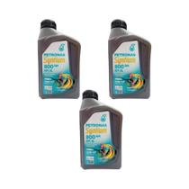 Kit 3 Óleos Motor 10W30 Sintético Petronas Syntium 800 SE 1 Litro