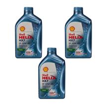 Kit 3 Óleos Motor 10W40 Semi Sintético Shell Helix HX7 1 Litro