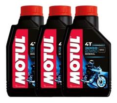Kit 3 Óleos Motul 4t 20w50 Mineral 3000+ Kit 3 Óleos Motul 4t 20w50 Mineral 3000+