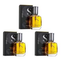 KIT 3 ÓLEOS Reparador de Pontas ALFAPARF SEMI DI LINO CRISTALLI LIQUID 30ML