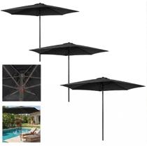 Kit 3 Ombrelone 3 metros Guarda Sol Sombreiro 6 Hastes Central Jardim Piscina JURERÊ - AMZ -