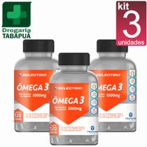 kit 3 Omega 3 1000mg com 120 cápsulas Selectbio