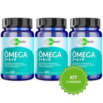 Kit 3 Ômega 3 6 9 1000mg 60 Caps QualyNutri Origina Kit 3 Ômega 3 6 9 1000mg 60 Caps QualyNutri Origina