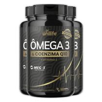 Kit 3 Ômega 3 + Coenzima Q10 Unilife 60 Cápsulas Kit 3 Ômega 3 + Coenzima Q10 Unilife 60 Cápsulas