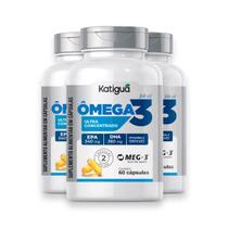Kit 3 Ômega 3 Concentrado Katiguá 540/360mg 60 Cápsulas Kit 3 Ômega 3 Concentrado Katiguá 540/360mg 60 Cápsulas