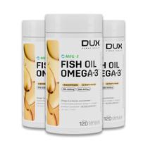 Kit 3 Ômega 3 Dux Fish Oil 430mg 120 Cápsulas Kit 3 Ômega 3 Dux Fish Oil 430mg 120 Cápsulas
