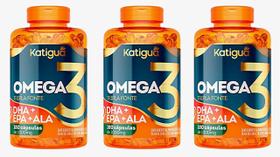 Kit 3 Omega 3 Katigua 180 Capsulas - Oleo De Peixe Puro