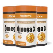 Kit 3 Ômega 3 Óleo de Peixe 1000mg Com 60 Cápsulas Fitoprime