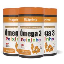 Kit 3 Ômega 3 Peixinho Sabor Cereja 60 Cápsulas Mastigáveis Fitoprime Kit 3 Ômega 3 Peixinho Sabor Cereja 60 Cápsulas Mastigáveis Fitoprime