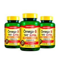 Kit 3 Ômega 3 Supra Óleo de Peixe 1000mg 60 Caps Maxinutri Kit 3 Ômega 3 Supra Óleo de Peixe 1000mg 60 Caps Maxinutri