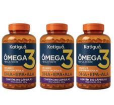 Kit 3 Omega 3 Tripla Fonte 240 Capsulas - Katigua Kit 3 Omega 3 Tripla Fonte 240 Capsulas - Katigua
