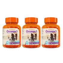 Kit 3 Ômega 3 Vet Suplemento Botupharma 1000mg 60 Cápsulas Kit 3 Ômega 3 Vet Suplemento Botupharma 1000mg 60 Cápsulas