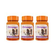 Kit 3 Ômega 3 Vet Suplemento Botupharma 500mg 30 Cápsulas