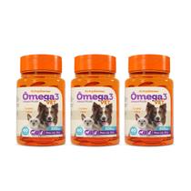 Kit 3 Ômega 3 Vet Suplemento Botupharma 500mg 60 Cápsulas