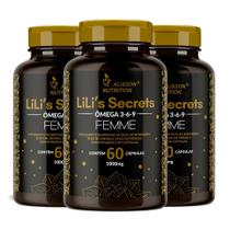 Kit 3 Omega Mulher 3 6 9 Lilis Secrets 3x60 cápsulas