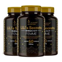 Kit 3 Omega Mulher 3 6 9 Lilis Secrets 3x60 cápsulas - Alisson Nutrition