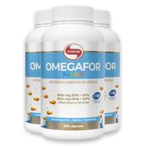 Kit 3 Omegafor Family Ômega 3 Vitafor 360 Cápsulas