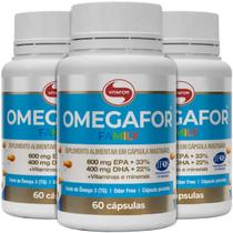 Kit 3 Omegafor Family Omega 3 Vitafor Com 60 Cápsulas Cada Kit 3 Omegafor Family Omega 3 Vitafor Com 60 Cápsulas Cada