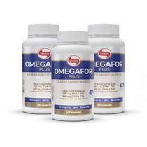 Kit 3 Omegafor Plus 120 Cápsulas - 990 EPA 660 DHA - Vitafor Selo IFOS