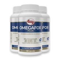 Kit 3 Omegafor Plus Vitafor 120 Cápsulas Kit 3 Omegafor Plus Vitafor 120 Cápsulas