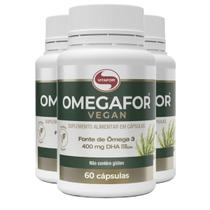 Kit 3 Omegafor Vegan Vitafor 60 Cápsulas