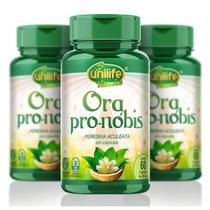 Kit 3 ora - pro - nobis 450mg 60 cáps - Unilife - Unilife Vitamins