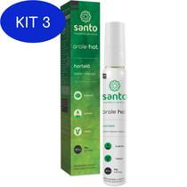Kit 3 Orale Elixir Sensorial Termico Santo Hot Hortela 30G