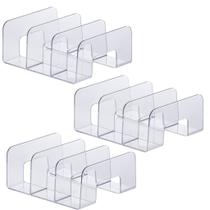Kit 3 Organizador Acrilico Escritório Estante Sala Multiuso Livros Bolsa Clutch Carteira Paramount