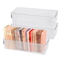 KIt 3 Organizador Caixa Guarda Multiuso Geladeira Armário
