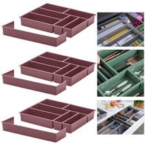 Kit 3 Organizador De Gaveta Divisor Porta Talheres Com Extensor 40x33x6,5cm - Paramount Kit 3 Organizador De Gaveta Divisor Porta Talheres Com Extensor 40x33x6,5cm - Paramount