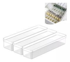 Kit 3 Organizador Gaveta Quarto Cozinha Modular Multiuso Kit 3 Organizador Gaveta Quarto Cozinha Modular Multiuso