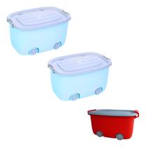 Kit 3 Organizadores Coloridos Para Brinquedos E Lego 1p E 2g Kit 3 Organizadores Coloridos Para Brinquedos E Lego 1p E 2g