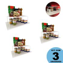 Kit 3 Organizadores de Armário Cozinha Médio 32 cm DiCarlo