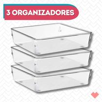 Kit 3 Organizadores de Armarios Cozinha Modular 4 Geladeiras - PLASTUTTI