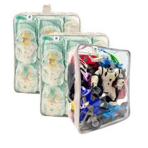 Kit 3 Organizadores de Fralda para Berço Roupas Meias Pelúcia Babador Resistente C/ALÇA Kit 3 Organizadores de Fralda para Berço Roupas Meias Pelúcia Babador Resistente C/ALÇA