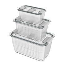 Kit 3 Organizadores de Geladeira com Cesto Conserve It - Invicta