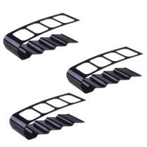 Kit 3 Organizadores Suporte Porta Controle Remoto Flutuante Plástico 4 divisórias