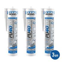 Kit 3 P U40Fix Cinza 387G/280Ml - Cart Ucho - Tekbond