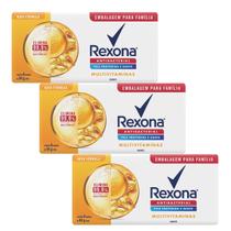 Kit 3 Packs Sabonete Rexona Multivitaminas 6 unidades Kit 3 Packs Sabonete Rexona Multivitaminas 6 unidades