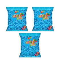 Kit 3 Pacotes 500g Bolinha Confeito De Bolos De Aniversários Kit 3 Pacotes 500g Bolinha Confeito De Bolos De Aniversários