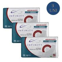 Kit 3 Pacotes Absorvente Infinity 150 Unidades